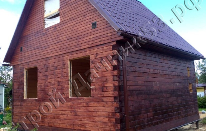 1 Брусовой дом 6×6, 60 м², Московская область, Волоколамский район, Посёлок Сычёво (4)